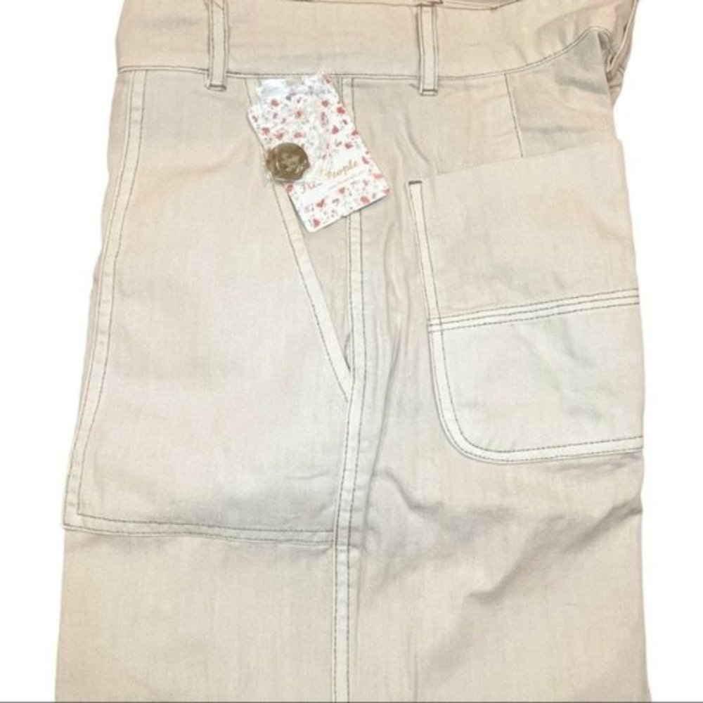 FREE PEOPLE Sunday Skies Straight Leg Pants NWT - Size 0 - Picture 7 of 7